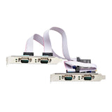 StarTech 4-PORT Serial PCIE Card, Quad-Port PCI Express to RS232/RS422/RS485 (DB9) Serial Card, 16C1050 UART, ESD Protection, Windows/Linux, TAA-Compl
