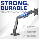 DESK MOUNT MONITOR ARM W/ USB - 17LB LCD