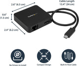 StarTech.com USB C Multiport Adapter - Portable USB-C Mini Dock 4K HDM