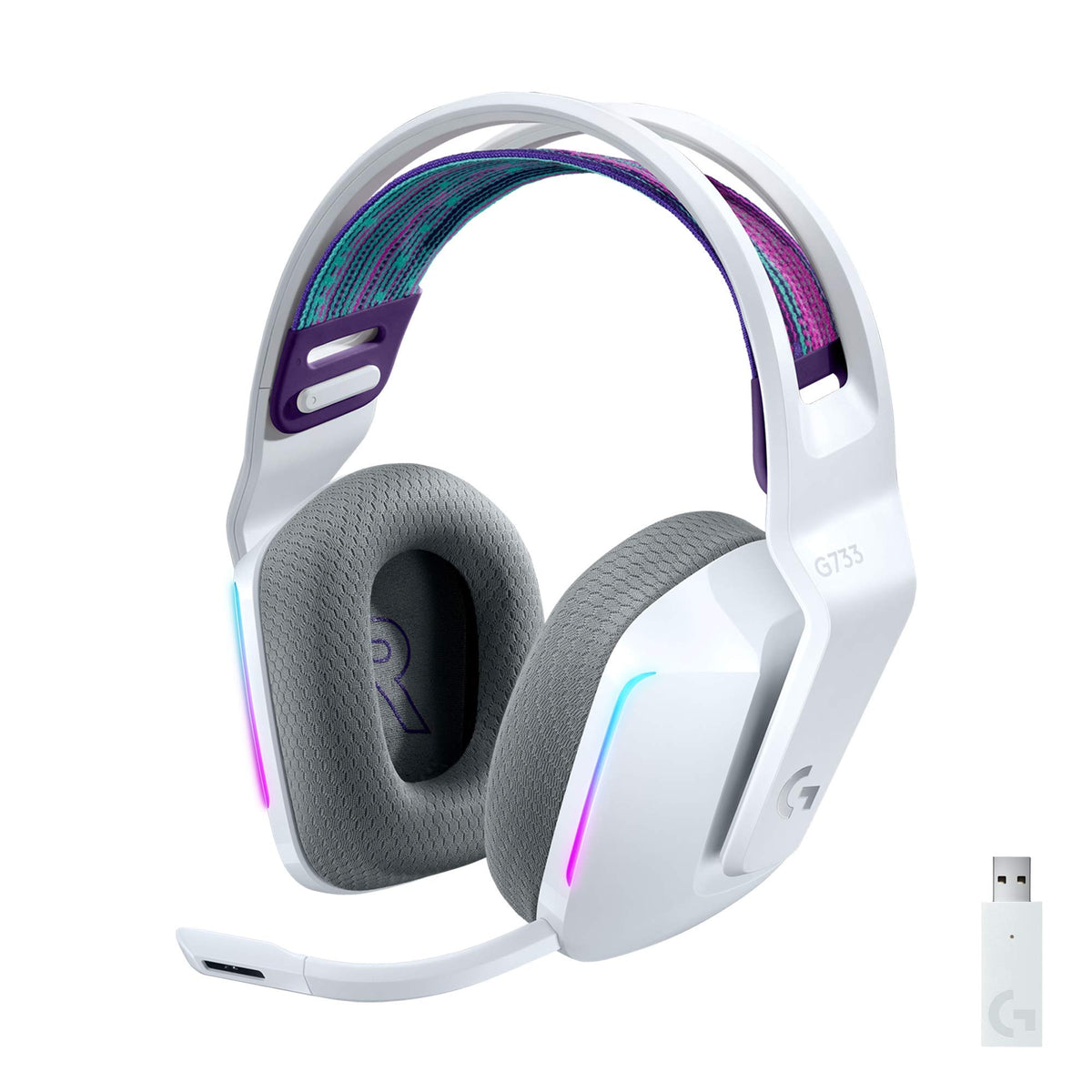 Logitech G733 Lightspeed Wireless Gaming Headset White