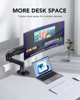 Bras de moniteur a contrepoid