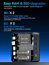 GMKtec M5 Ultra Mini PC de jeu AMD Ryzen 7 7730U (mise à niveau 7430U/ 5825