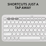 Logitech Pebble 2 Combo, Wireless Keyboard and Mouse, Quiet and Portab