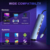 3PORT USB C Hub w/ GBE PD 2.0 Type C to 3X A USB 3.0
