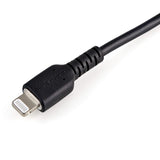 StarTech.com Câble USB-A vers Lightning noir durable de 15 cm (6 po) - Homme