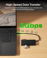 Belkin Concentrateur USB-C, Hub 7 Ports HDMI 4K @ 60Hz, SD et MicroSD