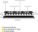 StarTech.com 1U Horizontal Finger Duct Rack Cable Management Panel wit
