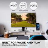 ViewSonic VS2725-2K 27 Inch QHD 1440p Monitor with 100Hz, HDMI, Displa