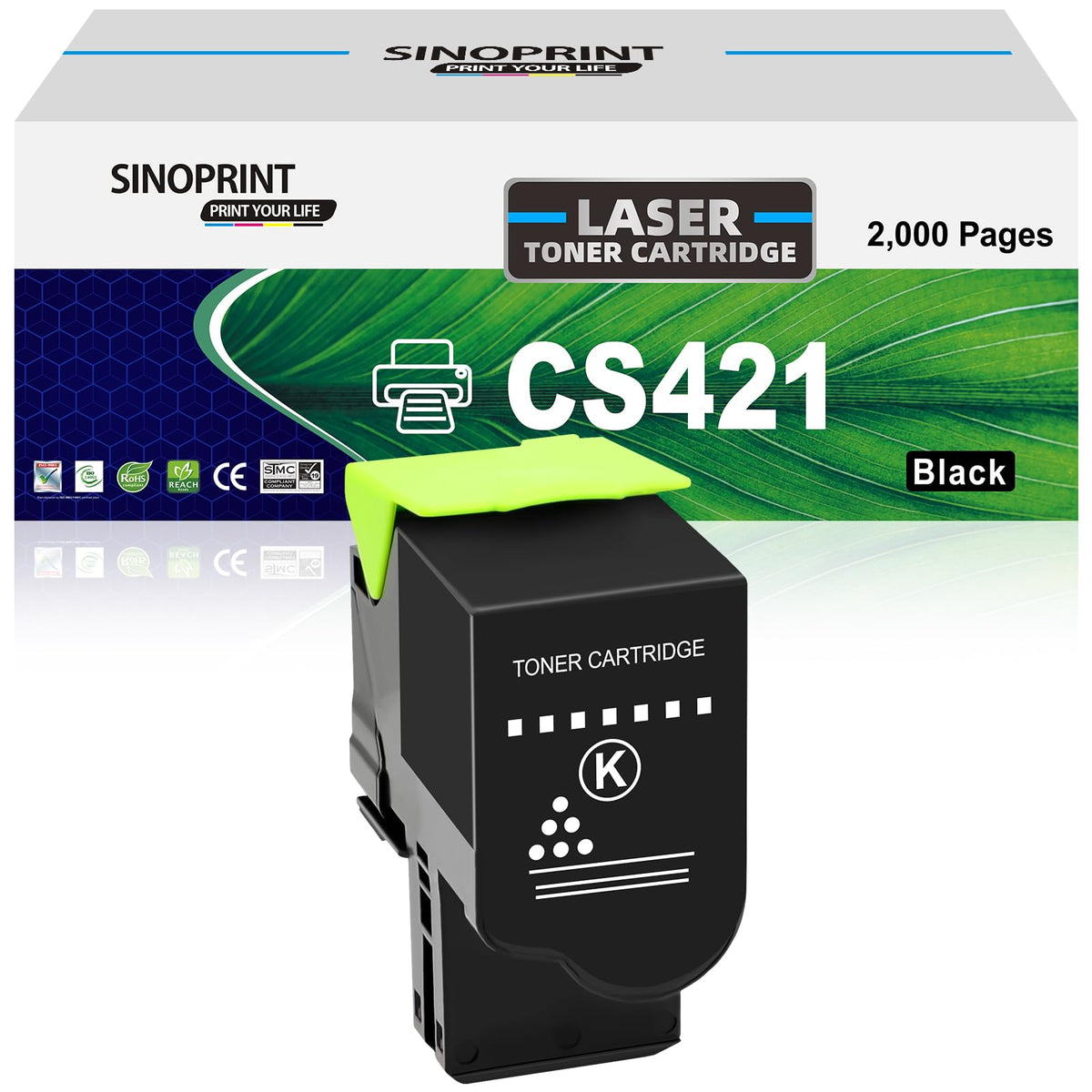 CS421 Toner Cartridge 78C10K0 Replacement Compatible for Lexmark CS421