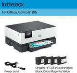 Imprimante multifonction HP OfficeJet Pro 9110b sans fil, couleur, numériseur, copieur avec B