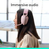 Logitech Zone Vibe 100 Lightweight Wireless Over Ear Headphones with N