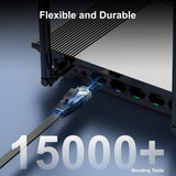 Câble Ethernet CAT6A de 7,62 m - STP gris