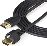StarTech.com Câble HDMI avec vis de verrouillage 2 m (6 pi) - 4K 60 Hz HDR - Haut