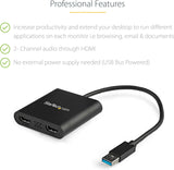 Duplicateur vidéo HDMI 4K 2 ports StarTech ST122HD4KU