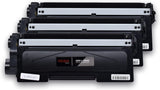 Lot de 3 toners de remplacement pour Brother TN-660 TN660 - Noir