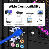CAT5E RJ45 MODULAR PLUG CONNECTOR 50 PKG