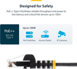StarTech.com 6 in CAT6 Cable - Slim CAT6 Patch Cord - Black Snagless R