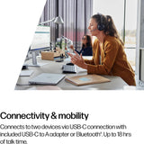 Poly Voyager Focus 2 USB-C-C Headset USB-C/A Adapter Charging Stand (A