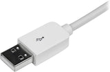StarTech.com 3m (10ft) Long White Apple 8-pin Lightning Connector to U