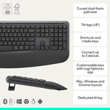 Logitech Signature Comfort Plus MK880 Clavier et souris sans fil - Graphite
