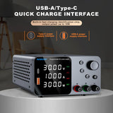 DC Power Supply, 30V 10A Bench Power Supply with Encoder Adjustment, 5