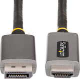 Câble optique actif hybride HDMI 2.1 (AOC) StarTech de 15,2 m (50 pieds), CMP, homologué plénum, câble à fibre optique HDMI 2.1/2.0 ultra haute vitesse 8K, 48 Gbit/s, 8K 60