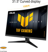 ASUS TUF Gaming VG32VQM5B, Curved Gaming Monitor, 31.5
