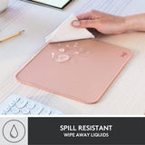 Logitech Studio Series Mouse Pad Spill Resistant - Darker Rose | Anti-