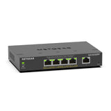 NETGEAR 5-Port Gigabit Ethernet High-Power PoE+ Smart Managed Plus Swi
