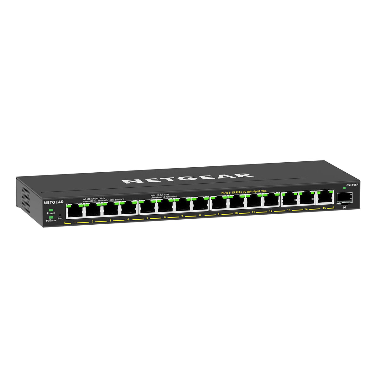 Netgear GS308EP-100NAS Commutateur intelligent Plus Gigabit PoE+ à 8 ports