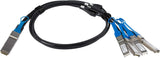 StarTech.com MSA Uncoded Compatible 1m 40G QSFP+ to 4X SFP+ Direct Att