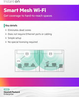 HPE Networking Instant On Access Point AP21 2x2 WiFi 6 Indoor Wireless