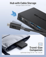 ADAPTATEUR MULTIPORT USB-C 2X HDMI 4K 60HZ/HUB USB 10GBPS/PD 100W