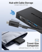 ADAPTATEUR MULTIPORT USB-C 2X HDMI 4K 60HZ/HUB USB 10GBPS/PD 100W