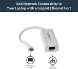 Adaptateur USB-C vers Ethernet Gigabit StarTech.com US1GC30W – Blanc – Thun