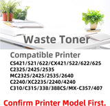 78C0W00 Waste Toner Bottle Compatible with Lexmark CS421 CS521 CS622 C