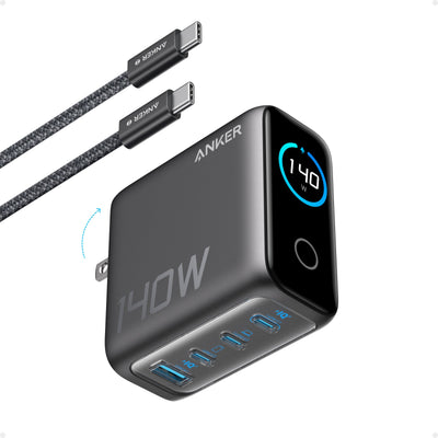 Targus Hyperjuice 140W PD 3.1 USB-C/A Charger W/Cable for Mackbook