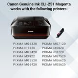 Canon CLI-251 Magenta Ink-Tank Compatible to MG6320, IP7220 & MG5420,