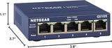 Commutateur non géré Ethernet Gigabit 5 ports NETGEAR (GS105NA) - Bureau o