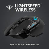 Logitech G502 Lightspeed Wireless Gaming Mouse, Hero 25K Sensor, 25,60