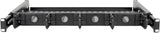 Cantilevered Steel Rack Shelf 1URM Cable Rings 14.2in Deep 50lbs