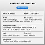 Compatible Pigment Ink Cartridge Replacement for Canon PFI-1700 for Ca