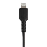 StarTech.com Câble USB-A vers Lightning noir durable de 15 cm (6 po) - Homme