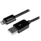 StarTech.com Câble Lightning 8 broches mâle vers USB Mâle (3 m, noir)