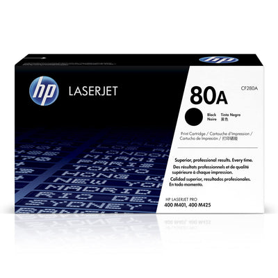 HP 80A (CF280A) Black Original LaserJet Toner Cartridge