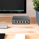 D-Link 5-Port Gigabit PoE+ Unmanaged Ethernet Switch, with 4 PoE Ports