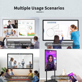 Sharp NEC 86IN Interactive Display, 4K Aquos Board, 20-POINT Precisiontouch, Embedded Controller, Quad Screen (Supported with Wired Connection)