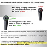 ASUS 90W UNIVERSAL ADAPTER 3 TIPS (4.0MM 4.5MM 5.5MM)