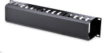 StarTech.com 2U Horizontal Finger Duct Rack Cable Management Panel wit
