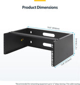 StarTech.com Rack Réseau Mural 4U - 35,5 cm de Profondeur (Profil Bas) -